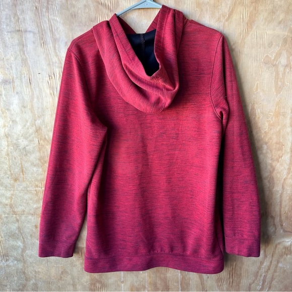 NHL Detroit Red Wings Long Tunic Length Hooded Sweatshirt - Picture 3 of 10